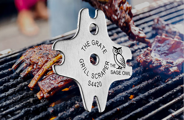S4420 - The Grate Grill Scraper - Stainless Steel Barbecue Tool