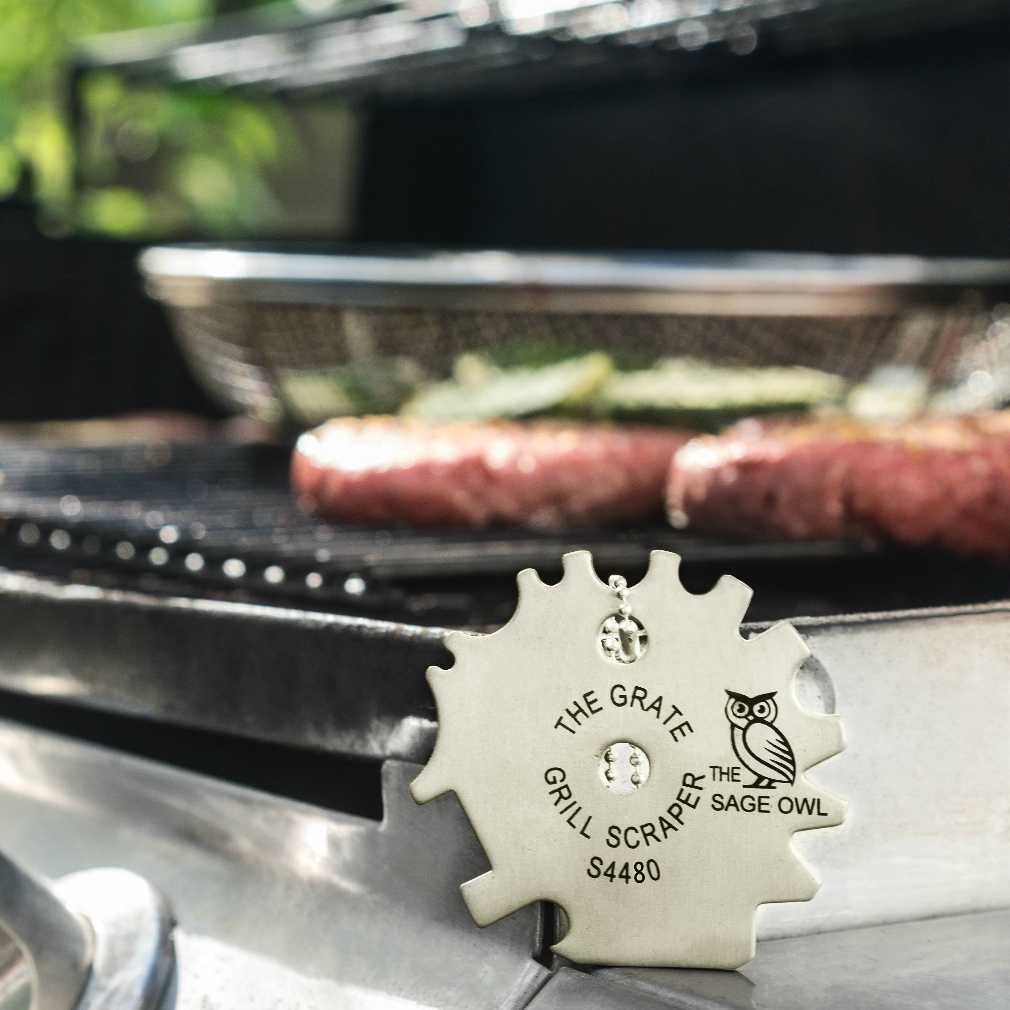 The Grate Grill Scraper - Stainless Steel BBQ Grill Tool - S4480