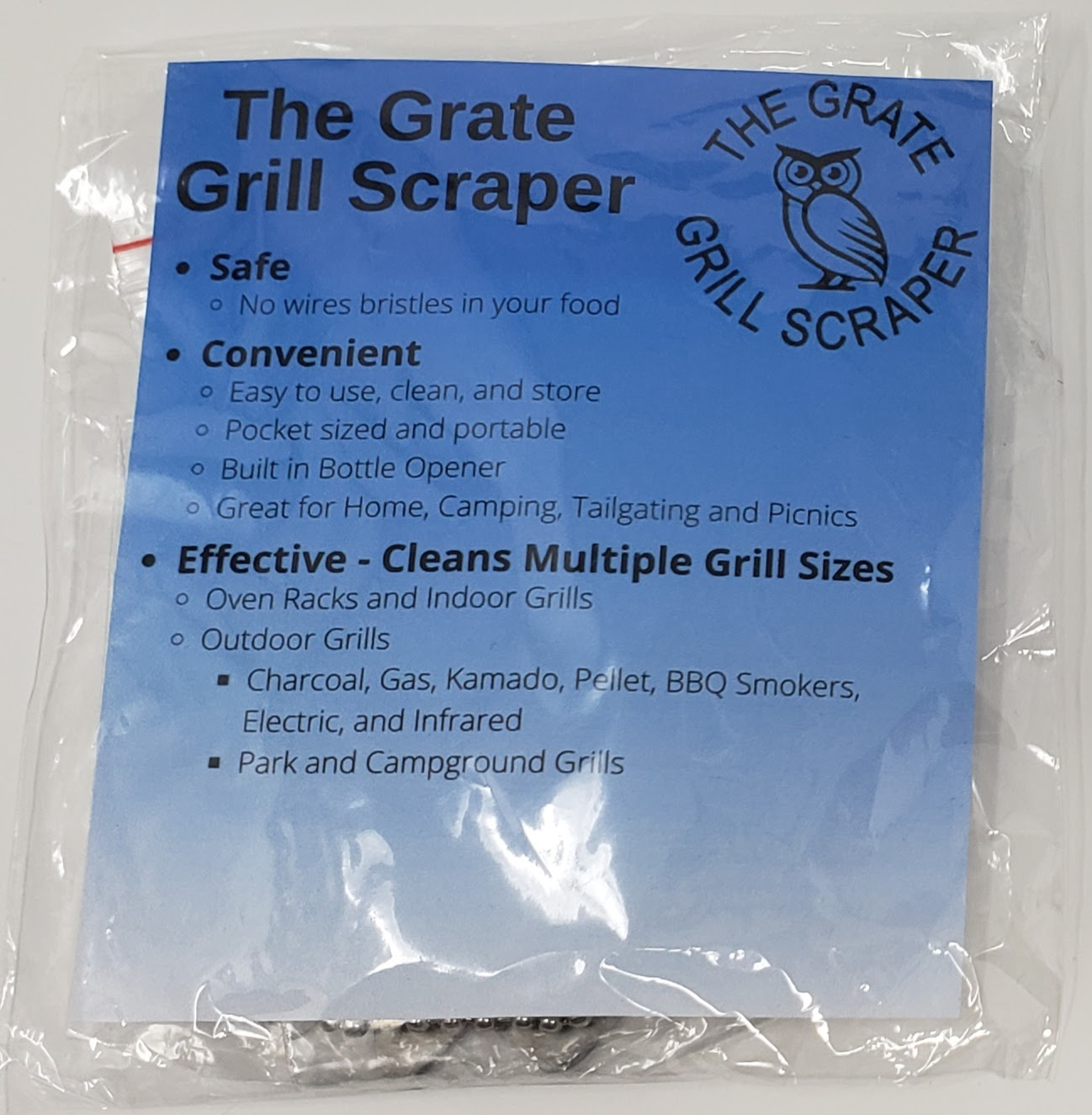 3 Piece Griddle Cleaning Kit with Grill Cleaner Liquid, Scraper