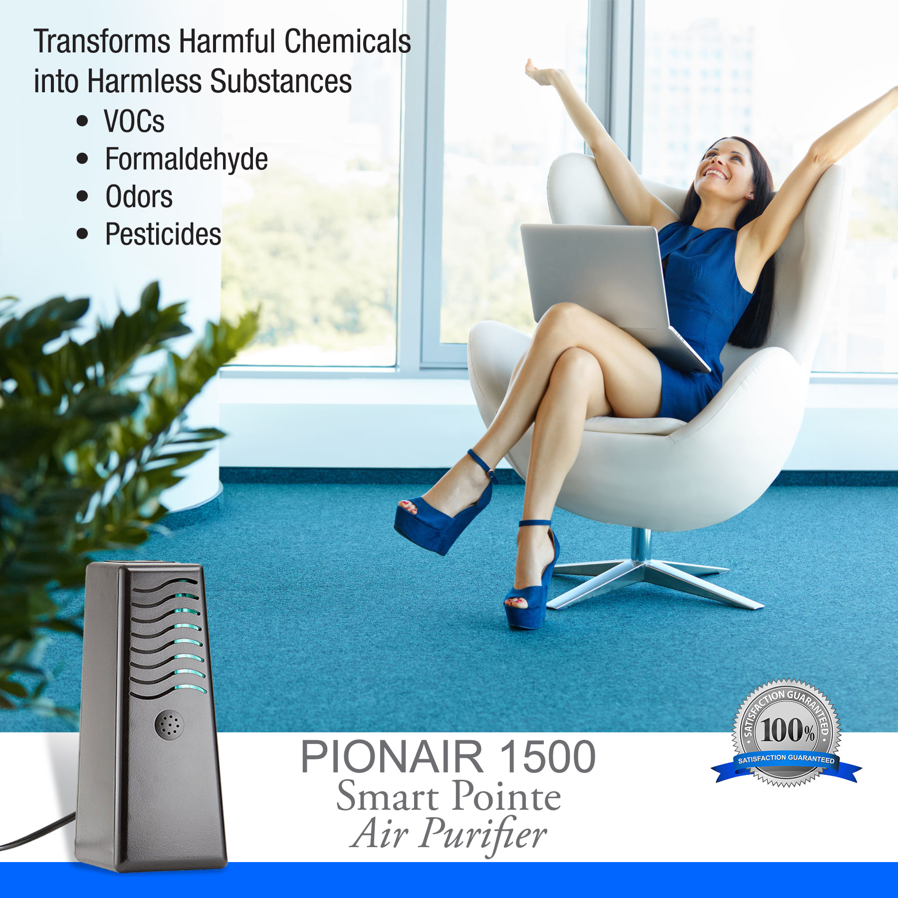 PIONAIR 1500 Smart Pointe - 4 in 1 Whole Home Air Purifier